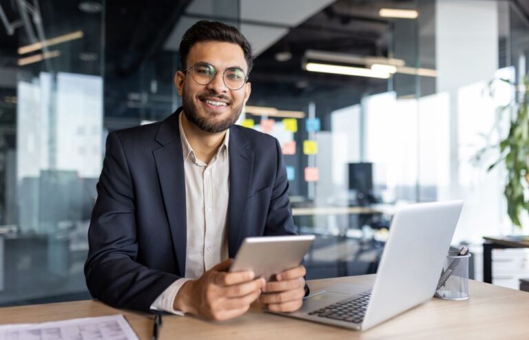 Successful young businessman